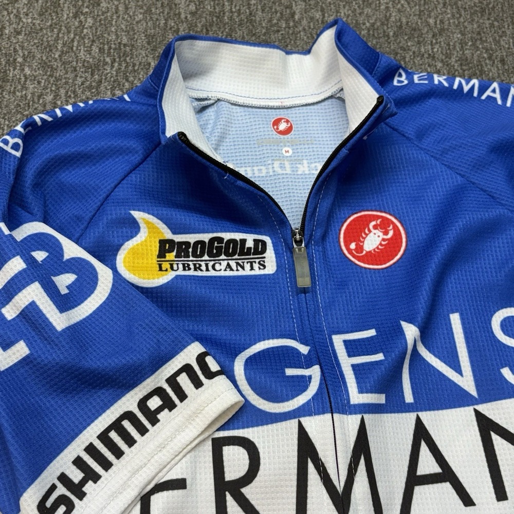 Castelli Hagens Berman Cycling Jersey Men M Full Zip Road Bike Gravitec Systems - Picture 2 of 12
